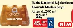 AVŞAR TUZLU KARAMEL&ŞEKERLEME AROMALI MADEN SUYU 6X200 ML AVŞAR TUZLU KARAMEL&ŞEKERLEME AROMALI MADEN SUYU 6X200 ML
